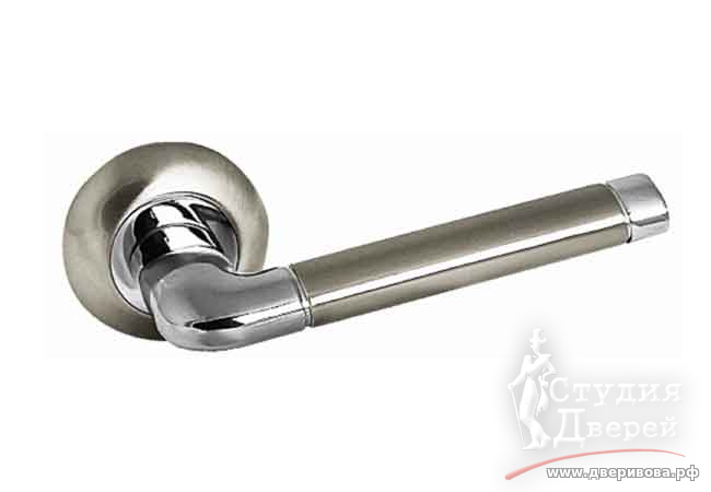 Ручка PALIDORE на круглой розетке A-47 HH/PC белый никель/ хром